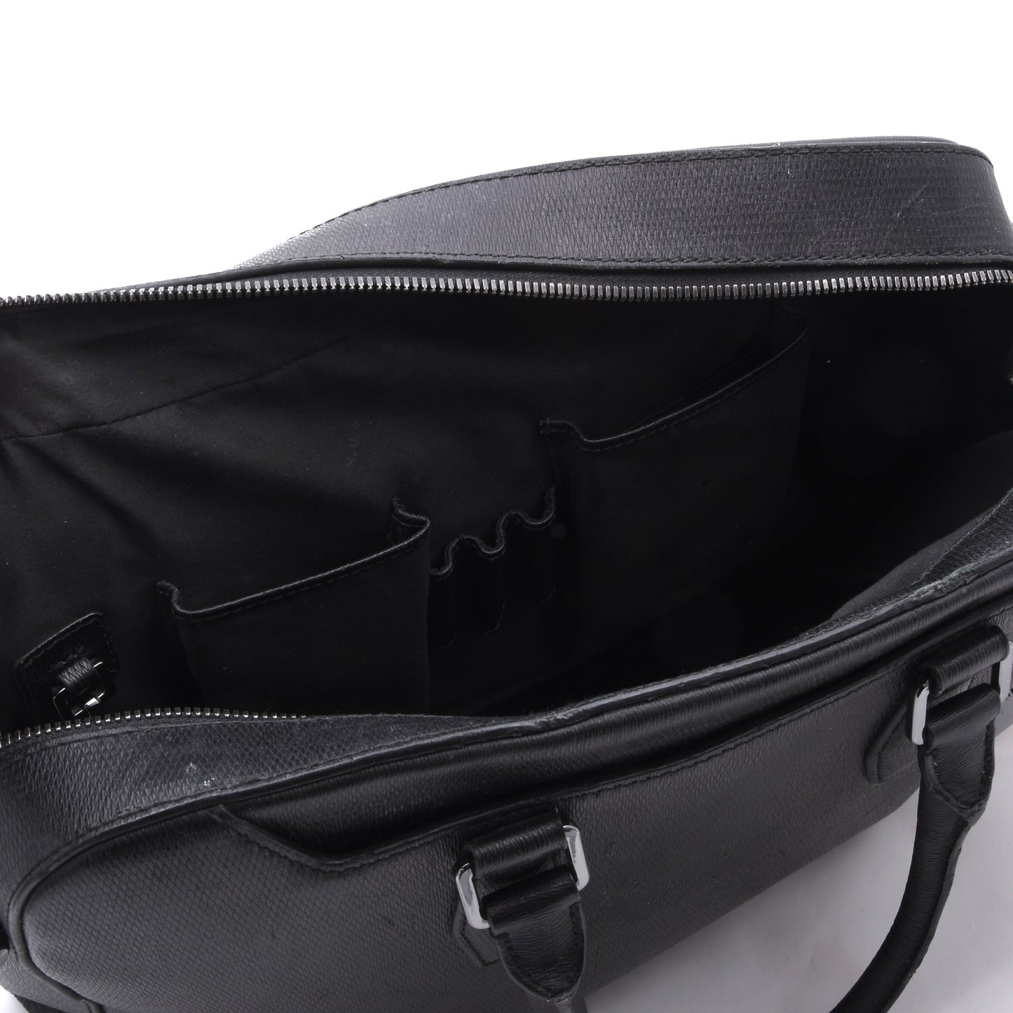 Hugo Boss Ledertasche/Laptop-Tablet-Tasche ca. 40cm - Schwarz