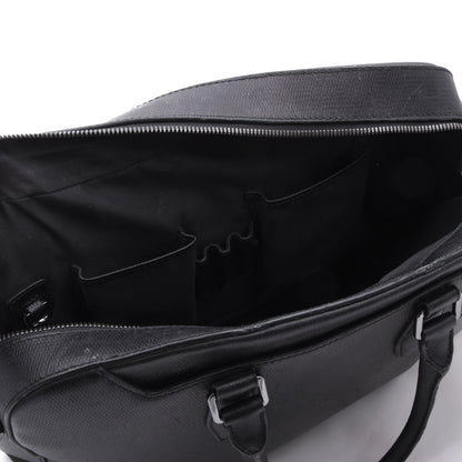 Hugo Boss Ledertasche/Laptop-Tablet-Tasche ca. 40cm - Schwarz