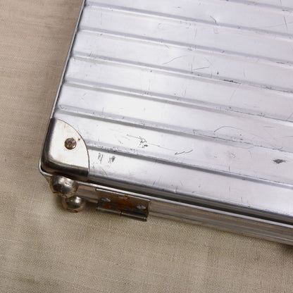 Vintage Rimowa Aluminum Attaché/Aktenkoffer ca. 46 cm Breit - Silber