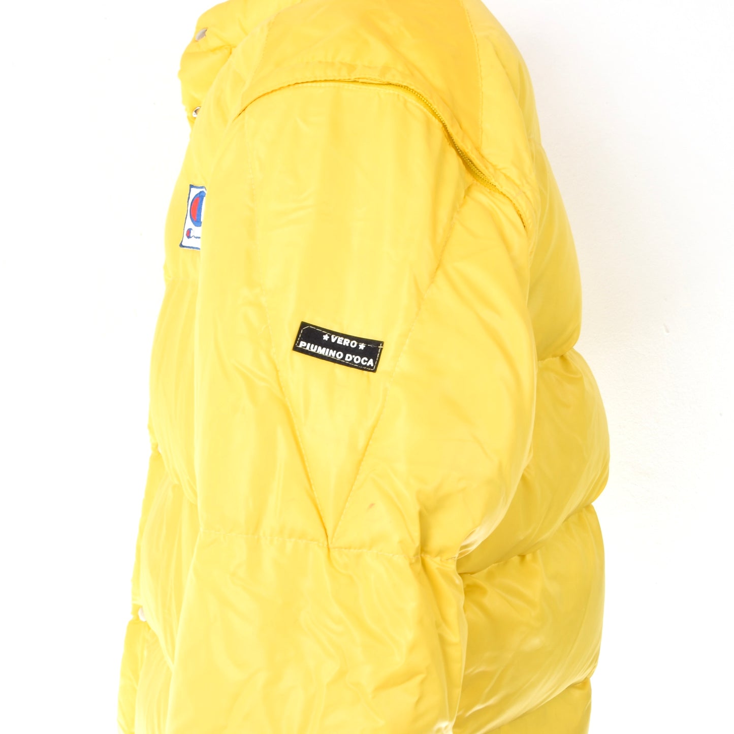 Vintage Champion Down Puffer Coat Size XL- Yellow