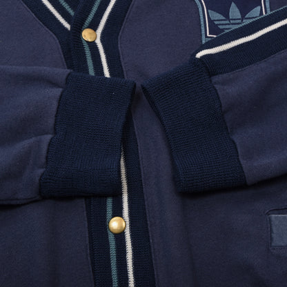 Vintage 1980er Adidas Strickjacke Größe 50 ca. 58cm - Blau