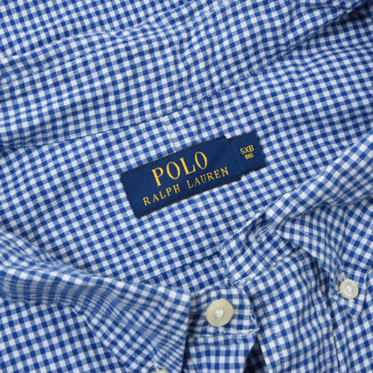 Polo Ralph Lauren Shirt Size 5XB ca. 94.5cm Chest - Blue & White