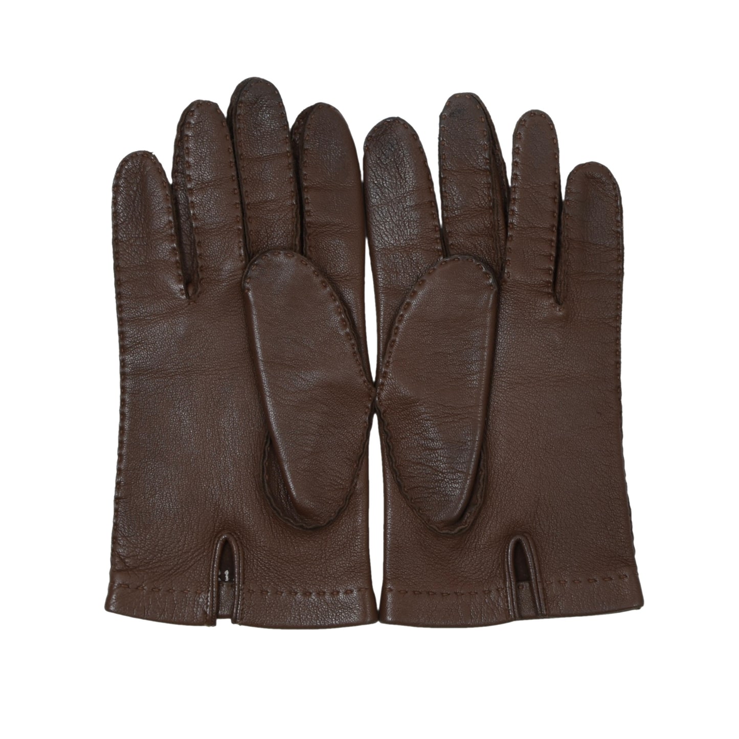 Classic Unlined Leather Gloves Size 8 1/4 - Brown
