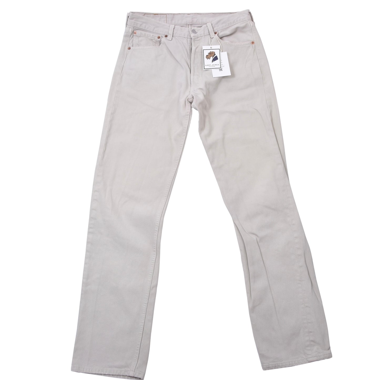 Vintage Levi's 501 Made in USA Größe W33 L34 ca. 40cm - Off-White