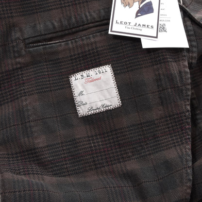 L.B.M. 1911 Unstructured Cotton Jacket Size 50 ca. 52.5cm - Plaid