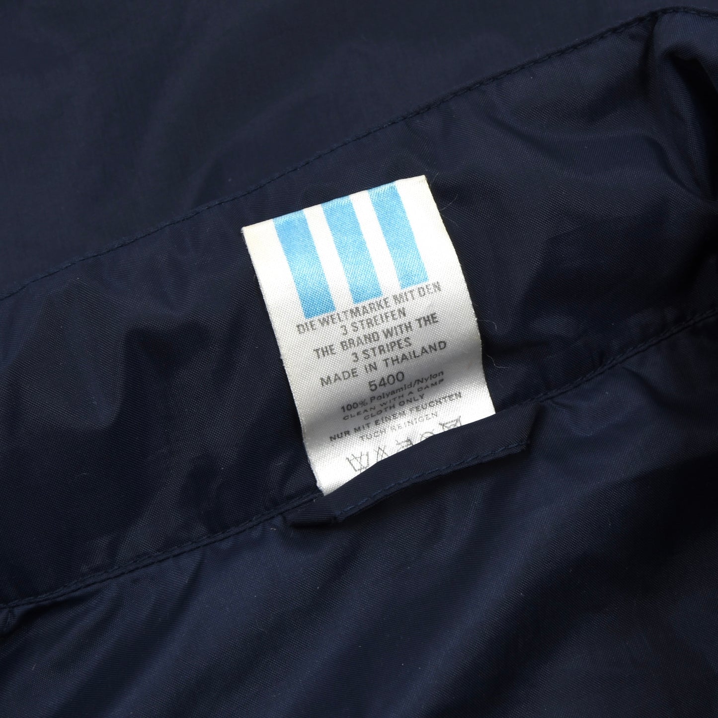 Vintage '80er Jahre Adidas Nylon Regenjacke Größe D54 - Marineblau