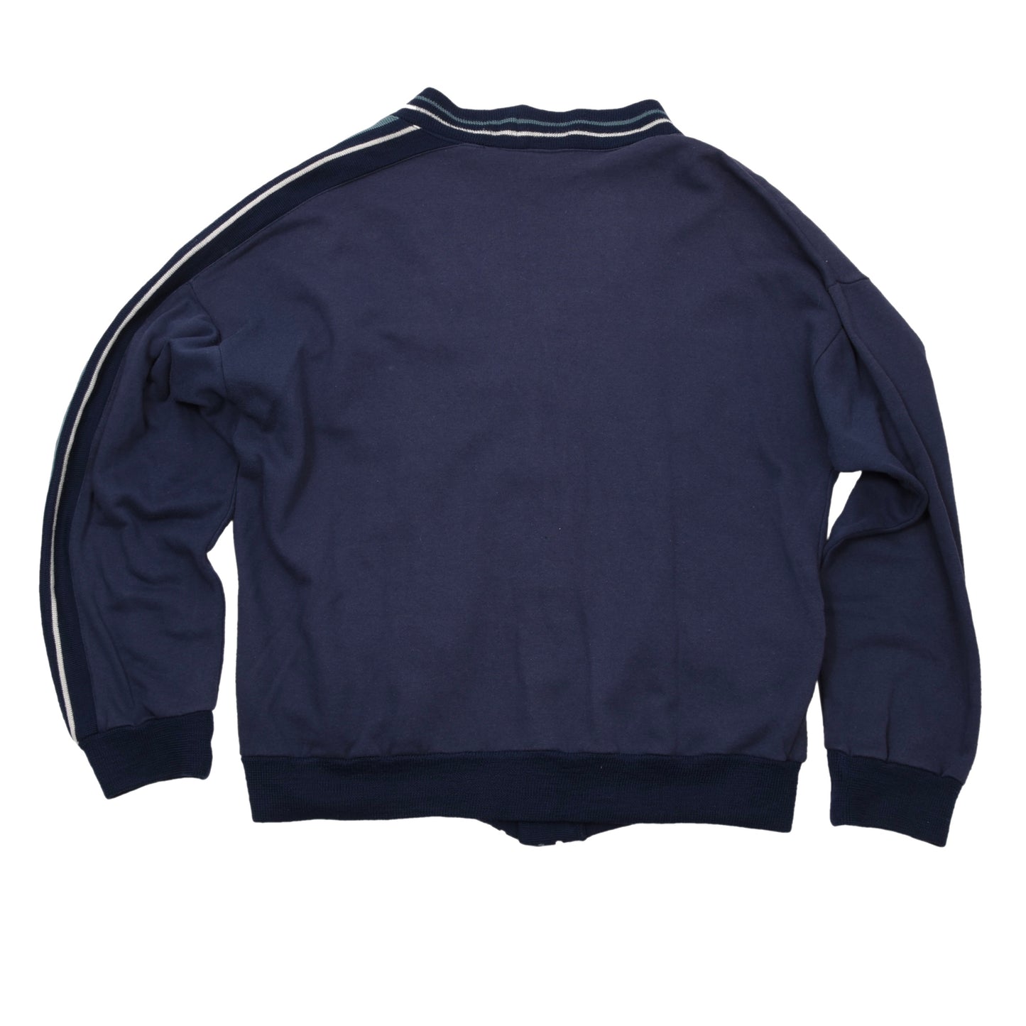 Vintage 1980er Adidas Strickjacke Größe 50 ca. 58cm - Blau