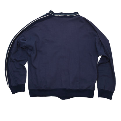 Vintage 1980er Adidas Strickjacke Größe 50 ca. 58cm - Blau