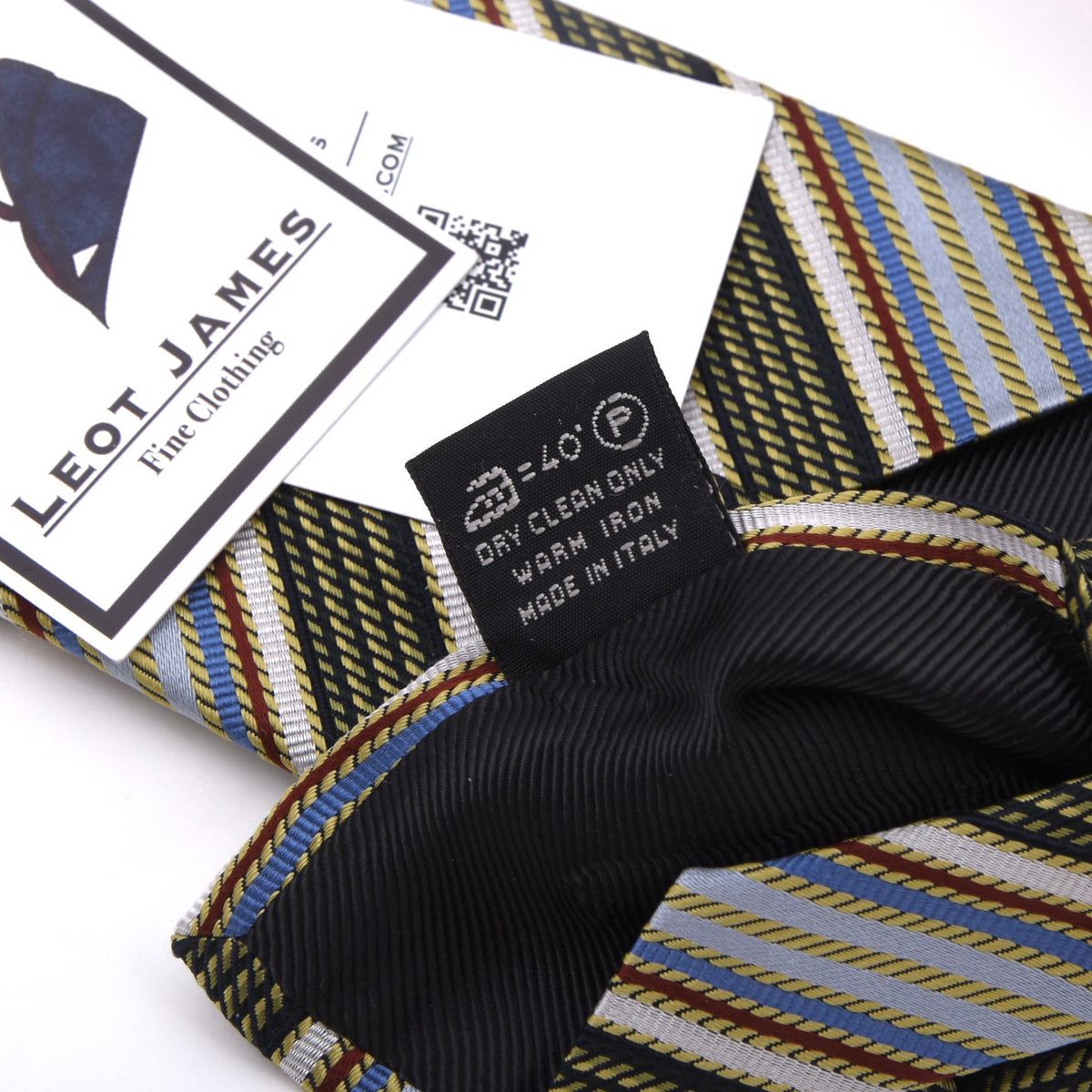 Ermenegildo Zegna Seide-Baumwolle Krawatte Made in Italy – Streifen