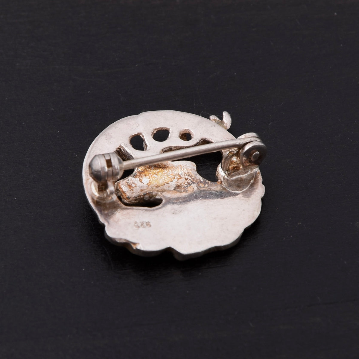 Vintage Hunting Club .925 Sterling Silver Pin ca. 2cm