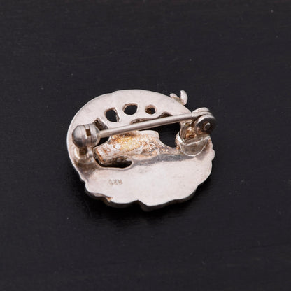 Vintage Hunting Club .925 Sterling Silver Pin ca. 2cm