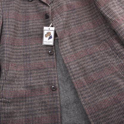 Vintage Tweedmantel, Größe 58 (ca. 63 cm), kariert