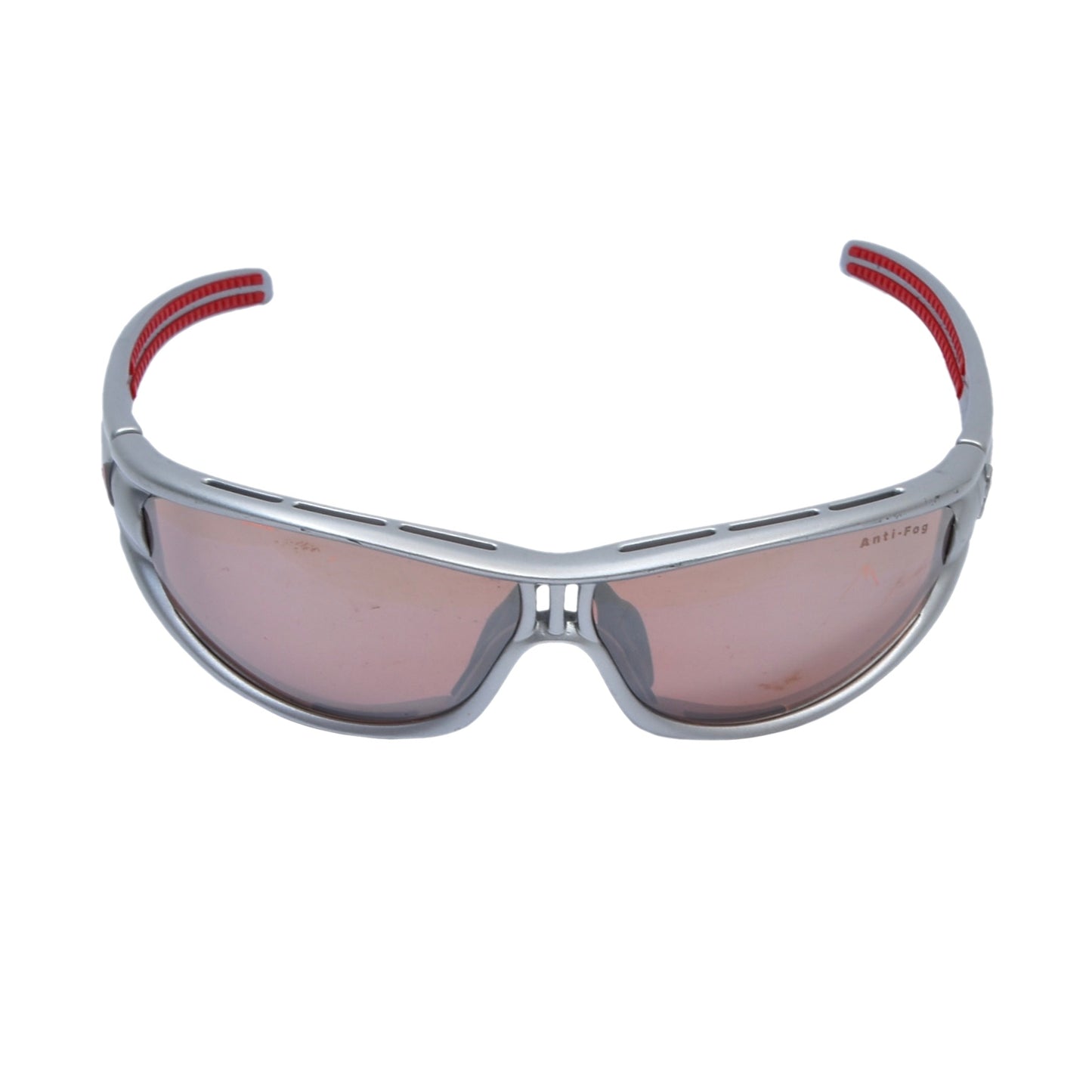 Adidas A135 6050 Evil Eye Sunglasses Size S - Grey/Silver & Red