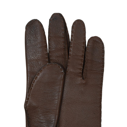 Classic Unlined Leather Gloves Size 8 1/4 - Brown