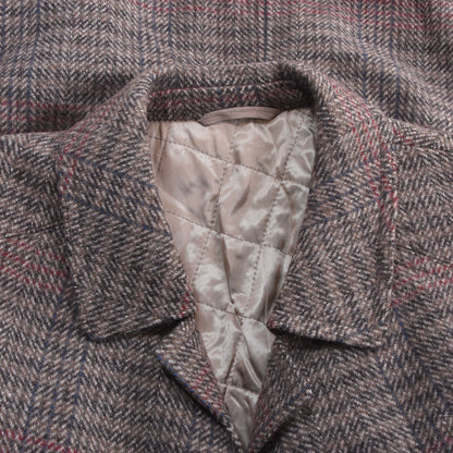 Vintage Tweedmantel, Größe 58 (ca. 63 cm), kariert