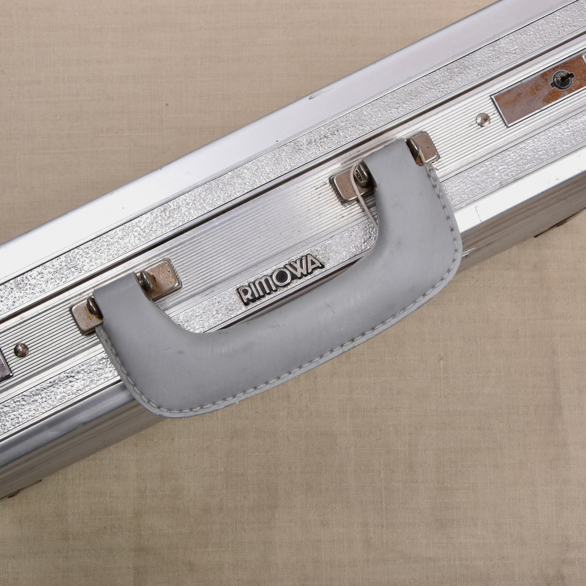 Vintage Rimowa Aluminum Attaché/Aktenkoffer ca. 46 cm Breit - Silber