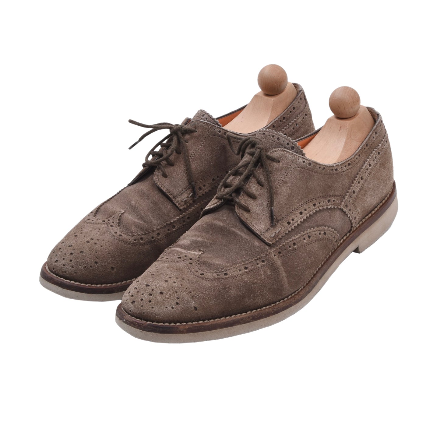 Santoni Wildlederschuhe Größe 8 - Beige/Hellbraun