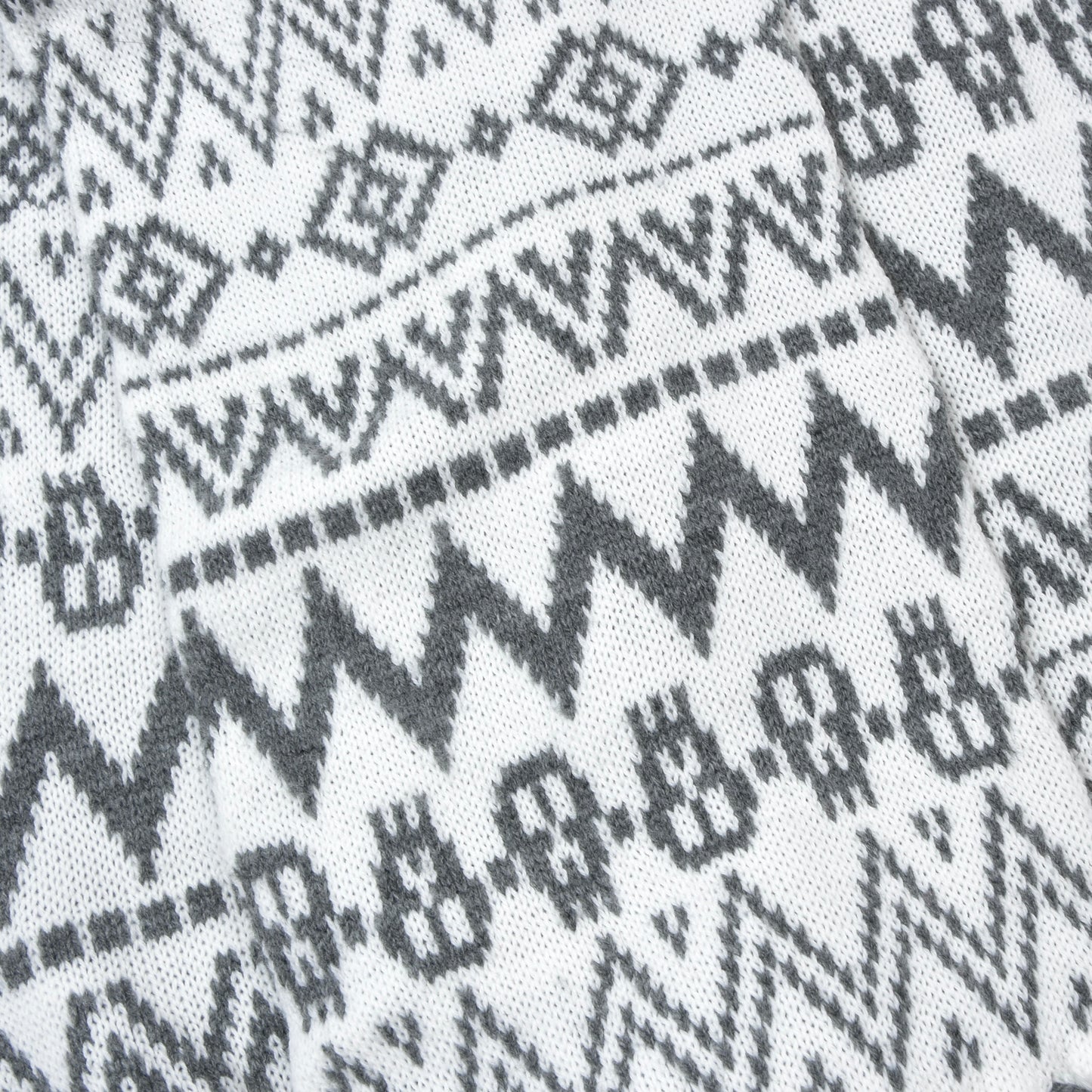 Codello Knit Scarf ca. 192cm - White/Grey