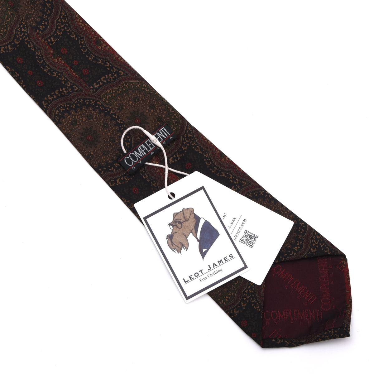 Complementi by Alea Seide Krawatte Made in Italy - Rot Paisley