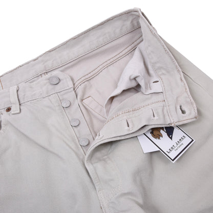 Vintage Levi's 501 Made in USA Größe W33 L34 ca. 40cm - Off-White