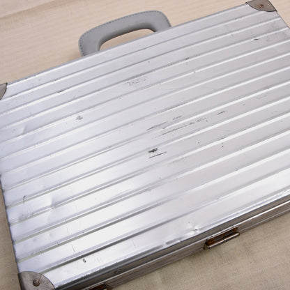 Vintage Rimowa Aluminum Attaché/Aktenkoffer ca. 46 cm Breit - Silber