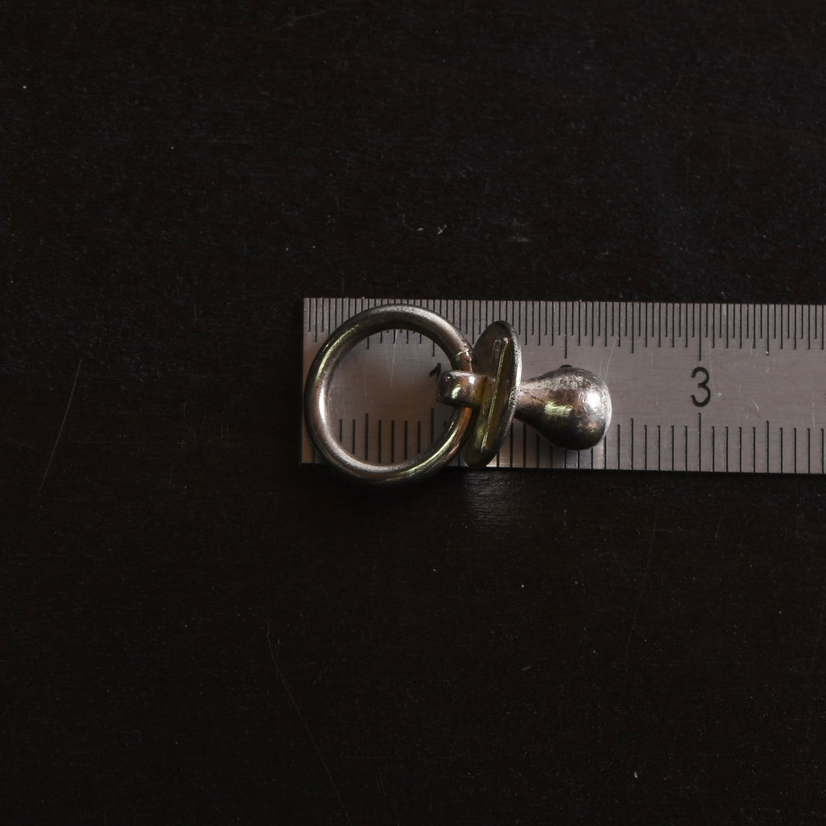 Vintage Uno A Erre .925 Sterling Silver Pacifier Charm/Pendant ca. 2.5cm