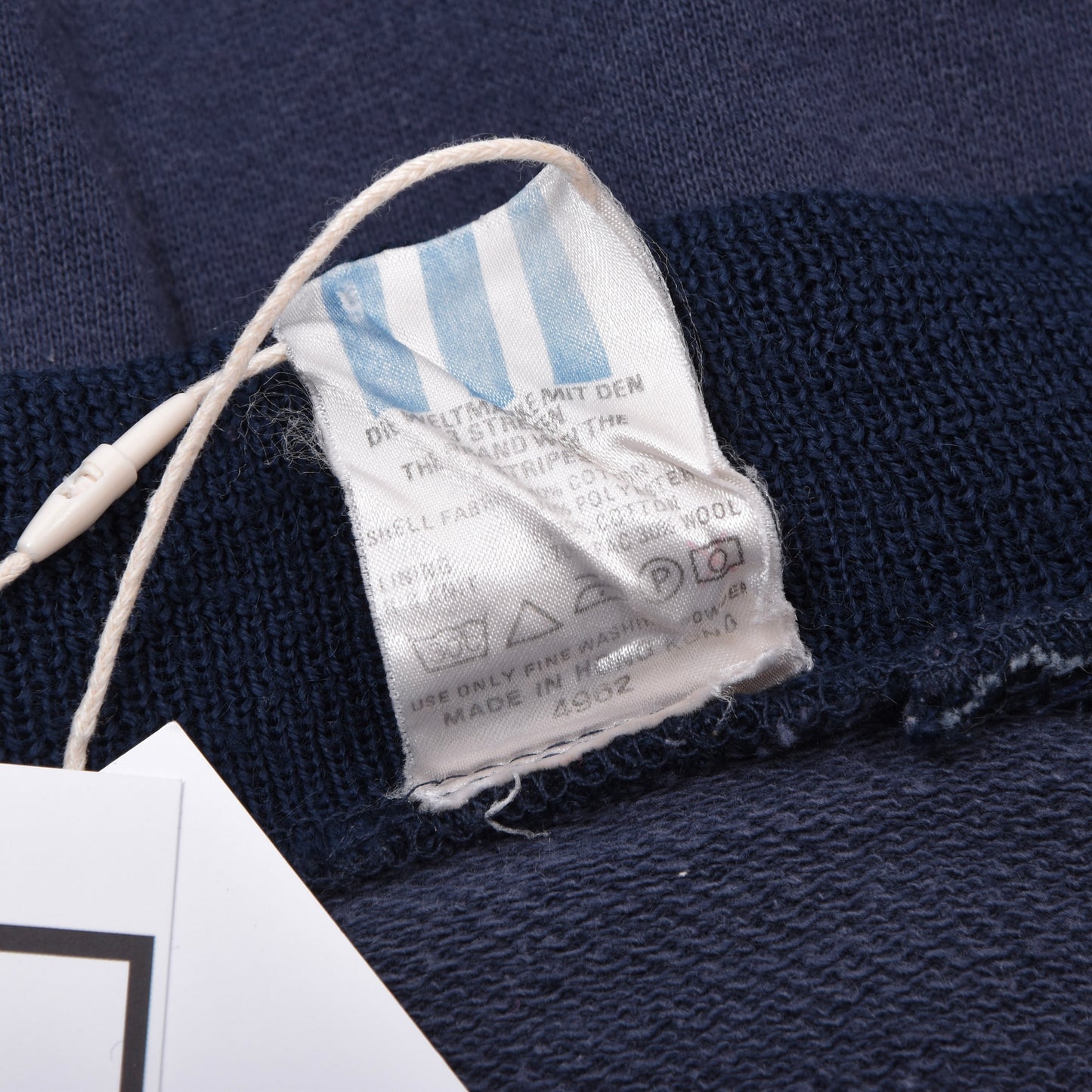 Vintage 1980er Adidas Strickjacke Größe 50 ca. 58cm - Blau