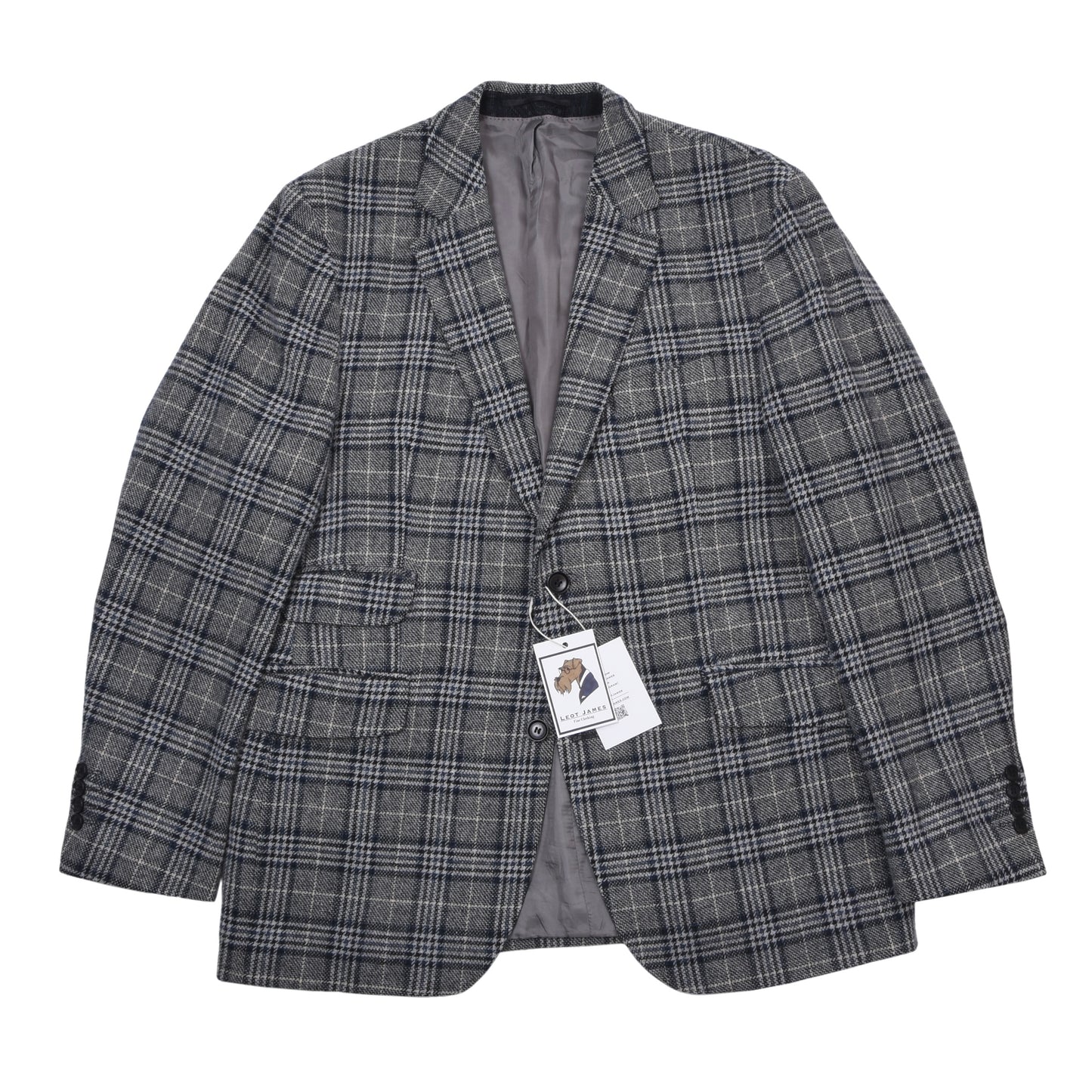 Dietmar Haas Moon Tweed-Jacke, Größe 54 (ca. 59,5 cm) – Kariert