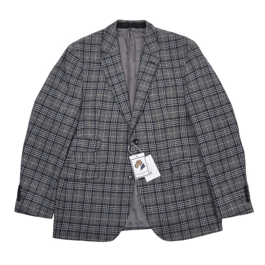 Dietmar Haas Moon Tweed-Jacke, Größe 54 (ca. 59,5 cm) – Kariert