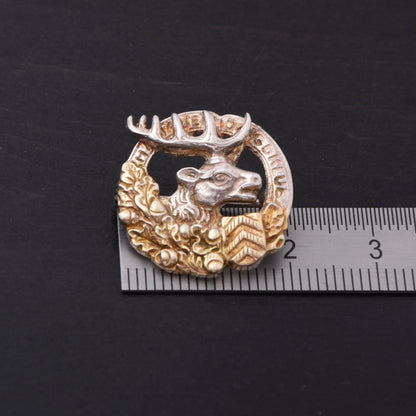 Vintage Hunting Club .925 Sterling Silver Pin ca. 2cm