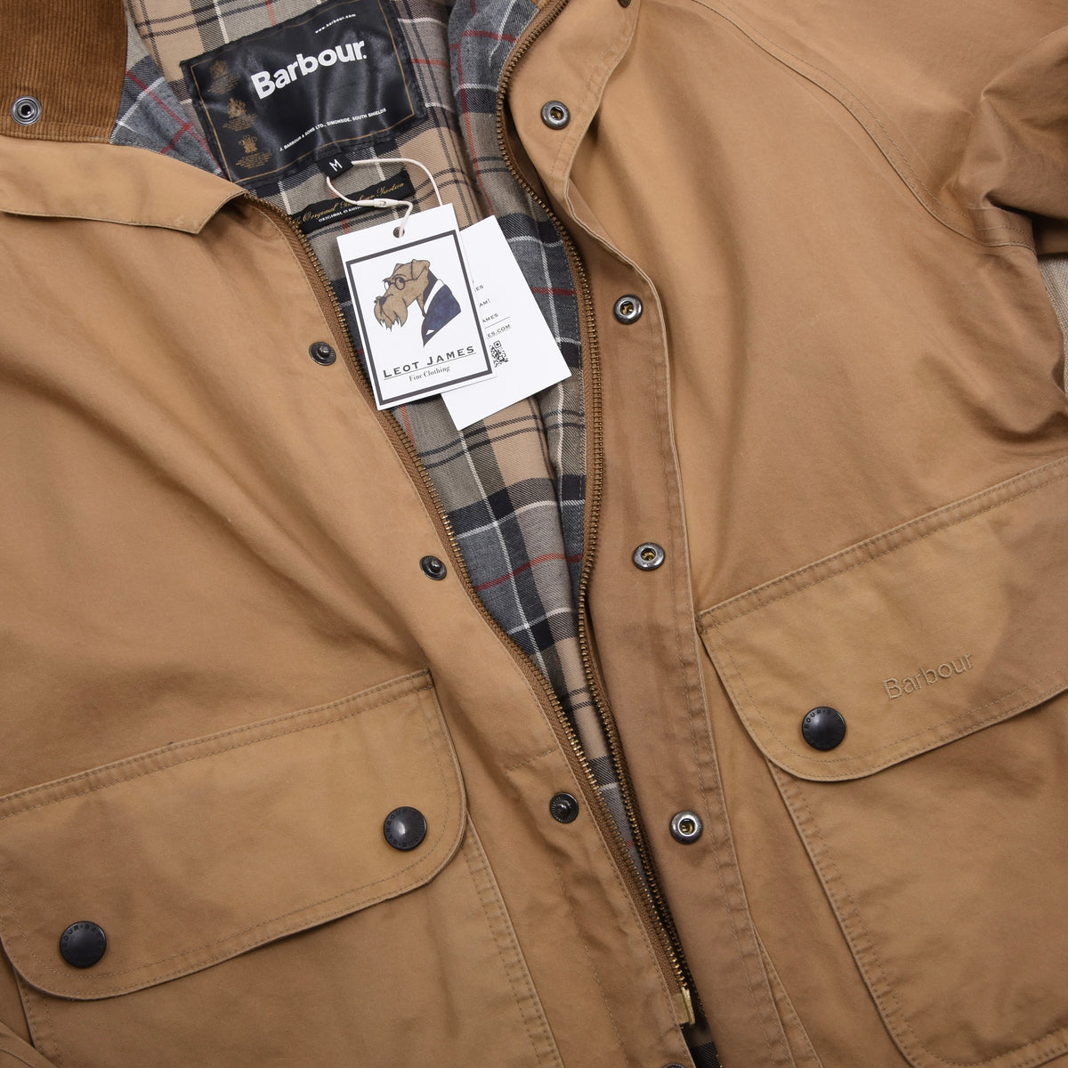 Vintage Barbour A892 Beaulieu Jacke Gr. M - Tan