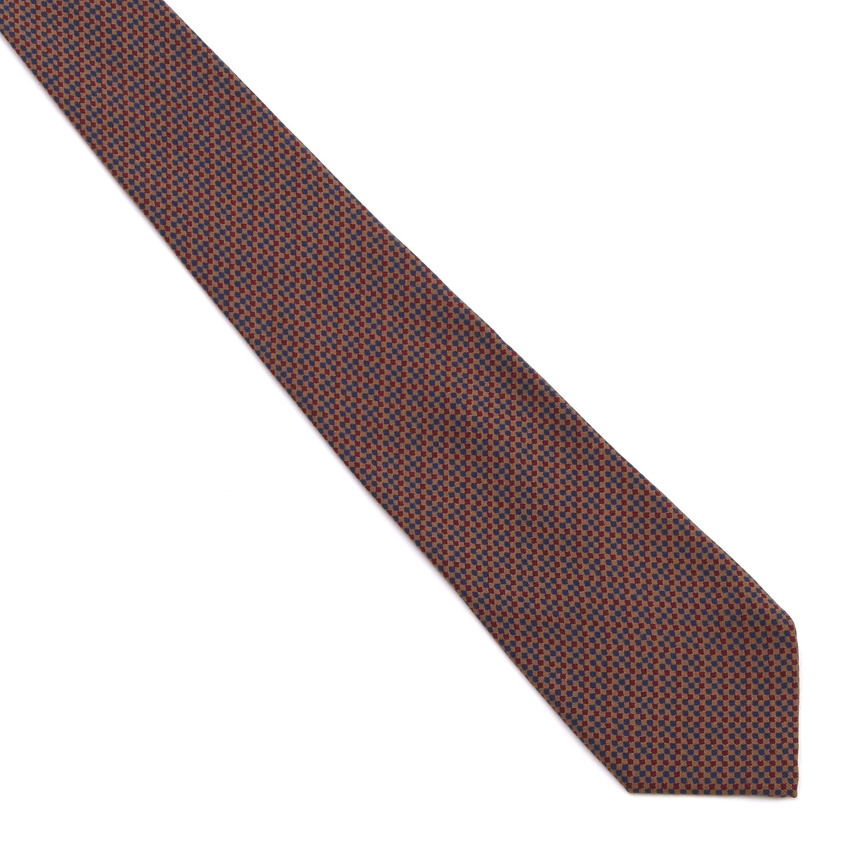 Polidori Roma Vintage Italian Madder Seide Krawatte ca. 139,5 – Blau/Rot