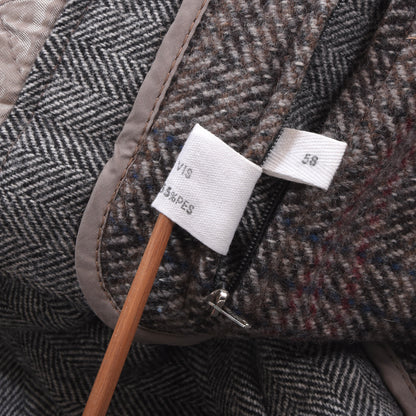 Vintage Tweedmantel, Größe 58 (ca. 63 cm), kariert