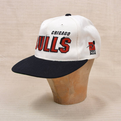 Vintae Sports Specialties 1990er Chicago Bulls Snapback - Weiß