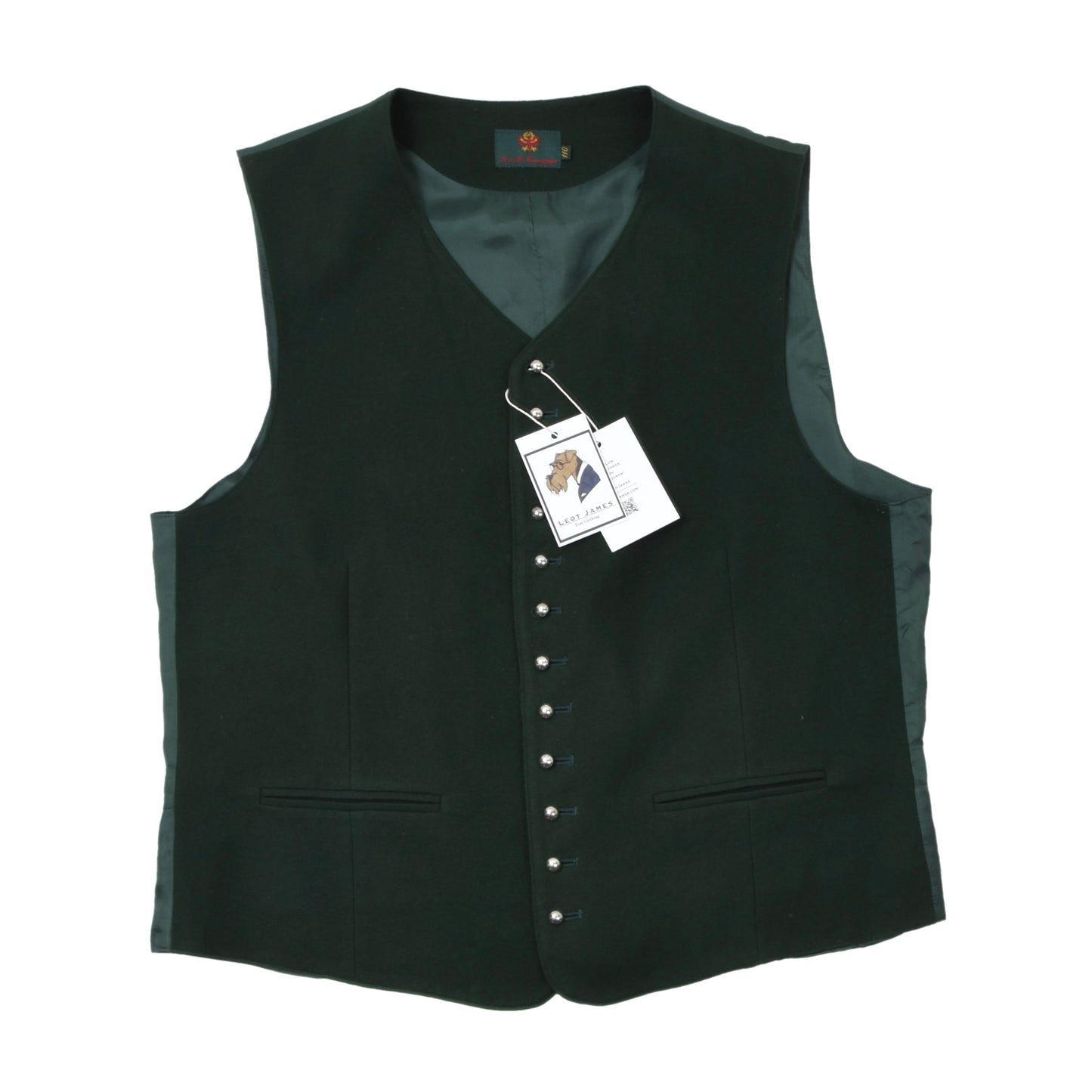 K&K Kaiserjäger Wool Vest/Trachtengilet Size 110 Chest ca. 58cm - Green