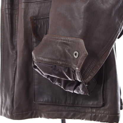 Delan Leather Jacket Size 58 ca. 64cm - Brown