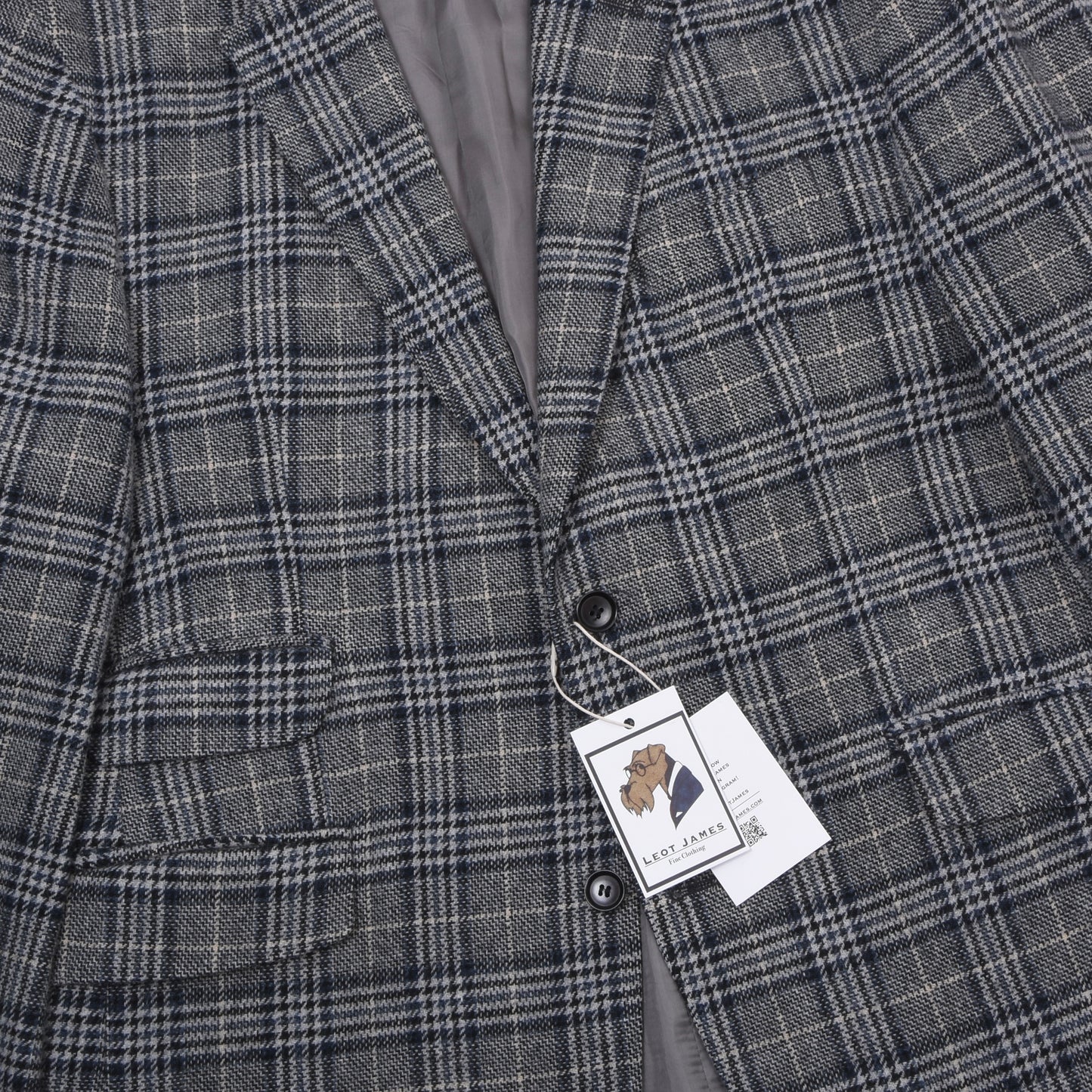 Dietmar Haas Moon Tweed-Jacke, Größe 54 (ca. 59,5 cm) – Kariert