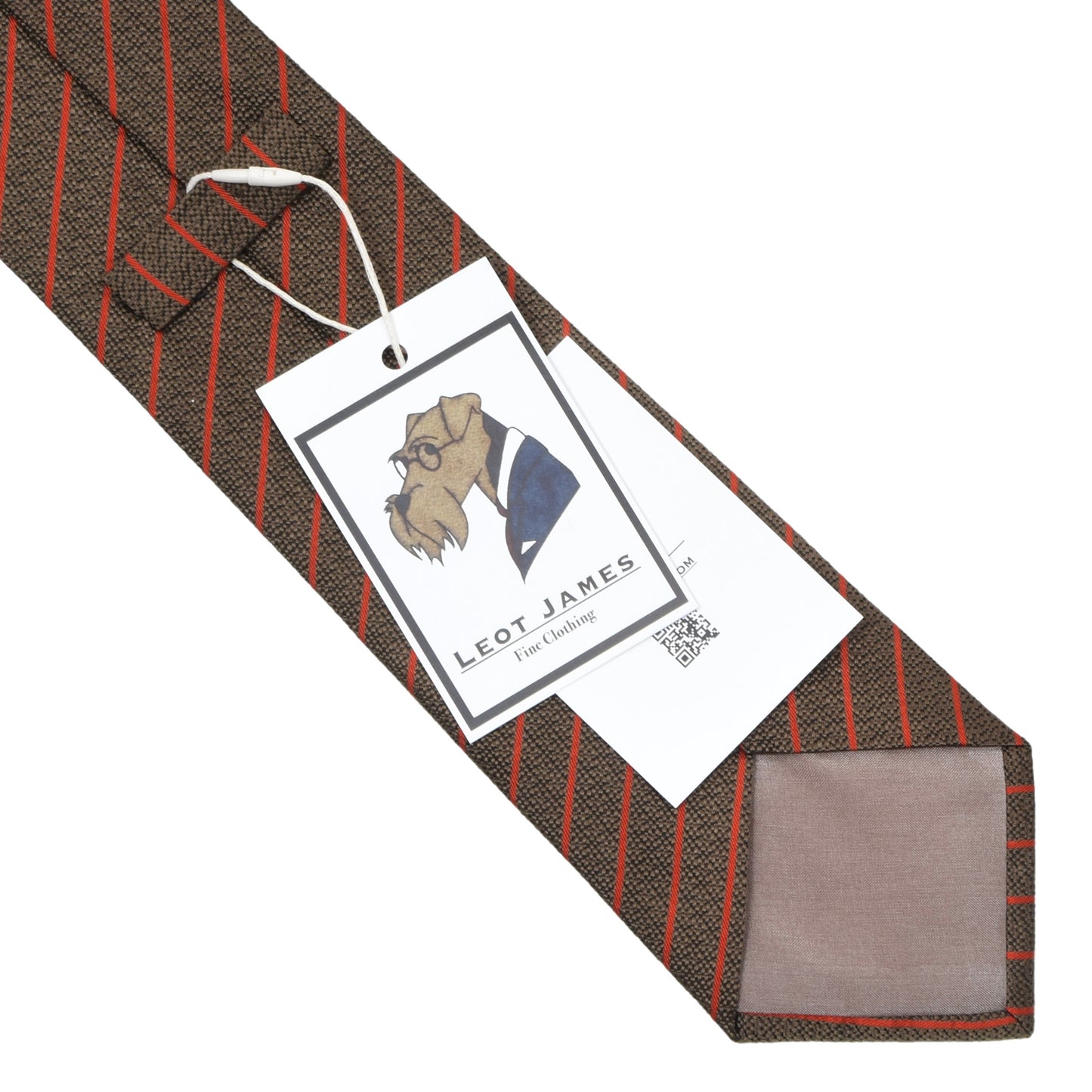 Chester Barrie 100% Silk Tie ca. 140.5cm/8.8cm - Orange Stripes