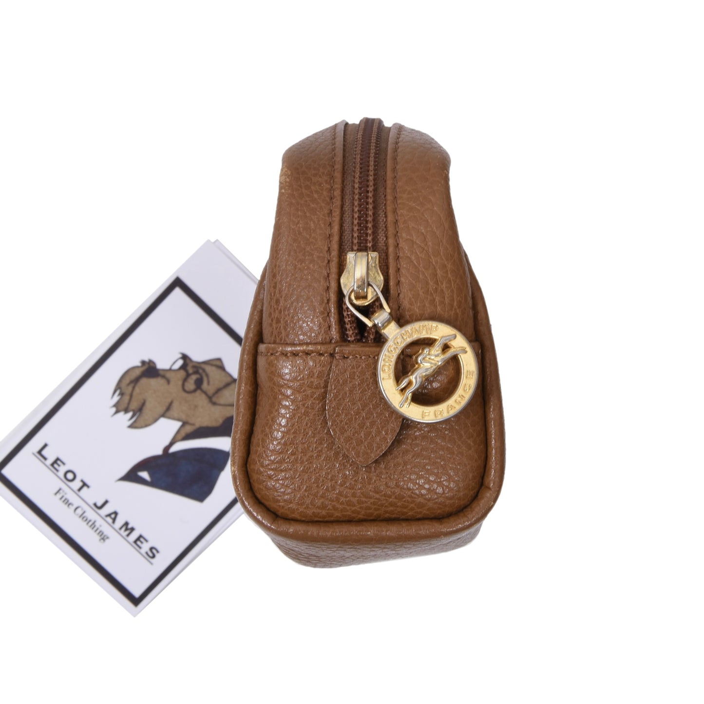 Longchamp Paris Leather Pouch Foulonne ca. 6.5cm - Burgundy (Copy)