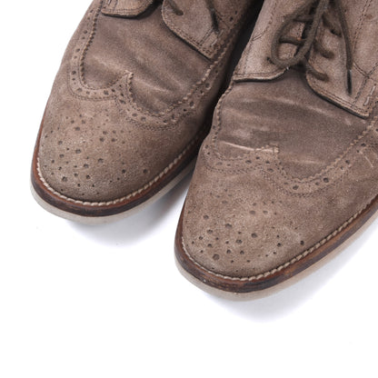 Santoni Wildlederschuhe Größe 8 - Beige/Hellbraun