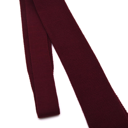 NOS Brieftaube 100% Woll-Strickkrawatte Griechenland – Bordeaux