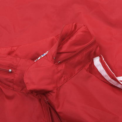 Vintage Adidas Nylon Regenjacke Größe D44 ca. 56cm - Rot
