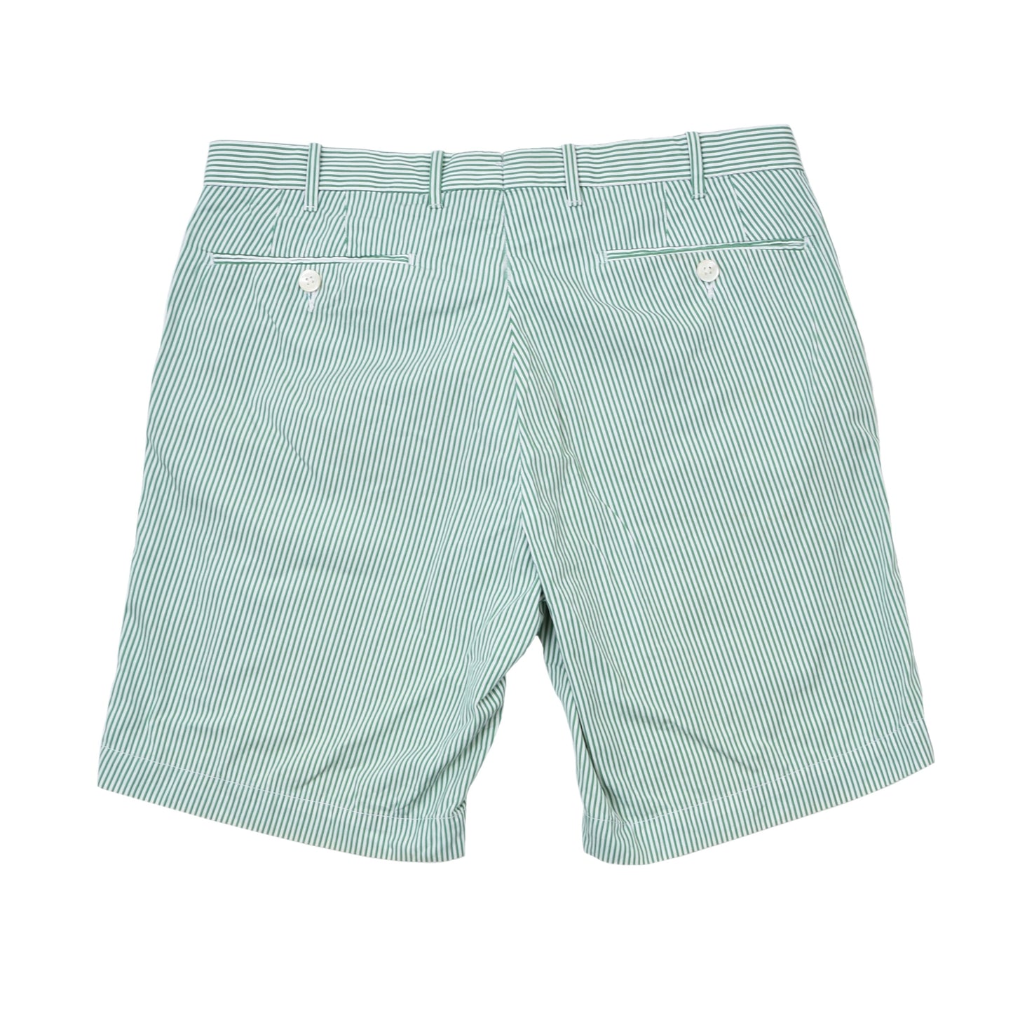 Polo Ralph Lauren Seersucker Shorts Size 32 - Green/White Stripes