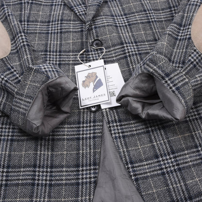 Dietmar Haas Moon Tweed-Jacke, Größe 54 (ca. 59,5 cm) – Kariert