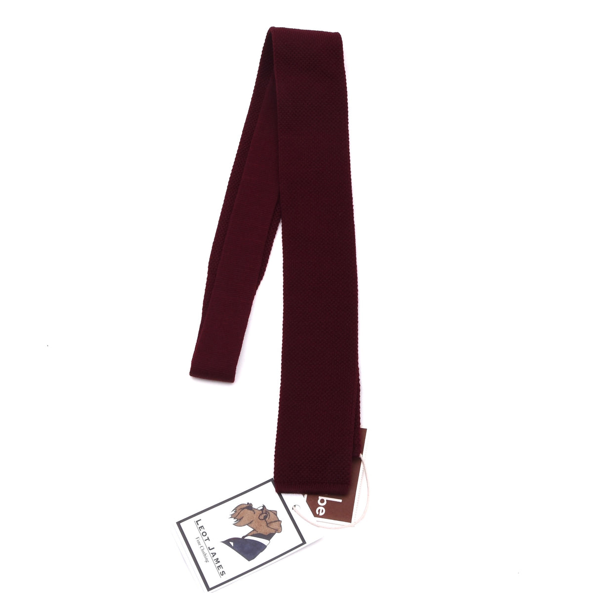NOS Brieftaube 100% Woll-Strickkrawatte Griechenland – Bordeaux