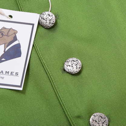 Gössl Silk Vest/Trachtengilet Size 56 ca. 58.5cm - Green