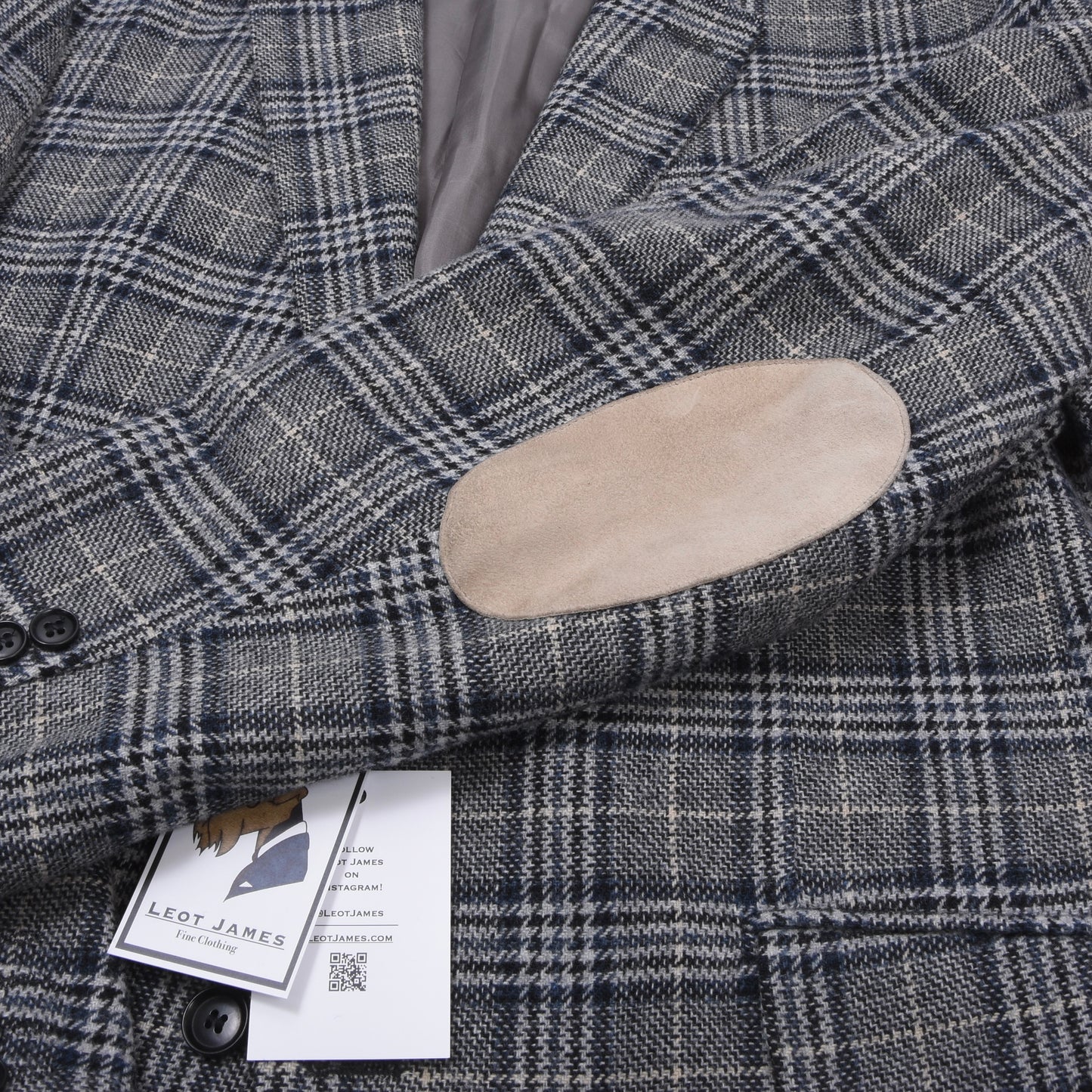 Dietmar Haas Moon Tweed-Jacke, Größe 54 (ca. 59,5 cm) – Kariert