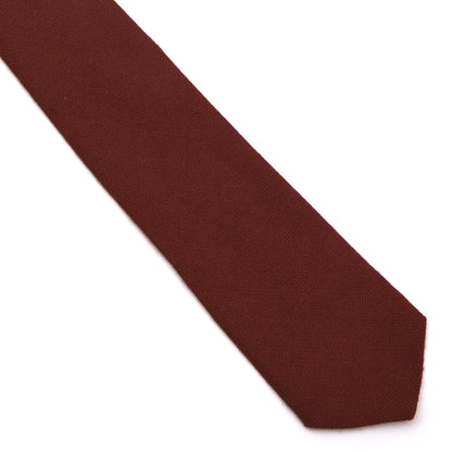 NOS Craigmill Krawatte 100% Schurwolle Made in Scotland – Rostorange