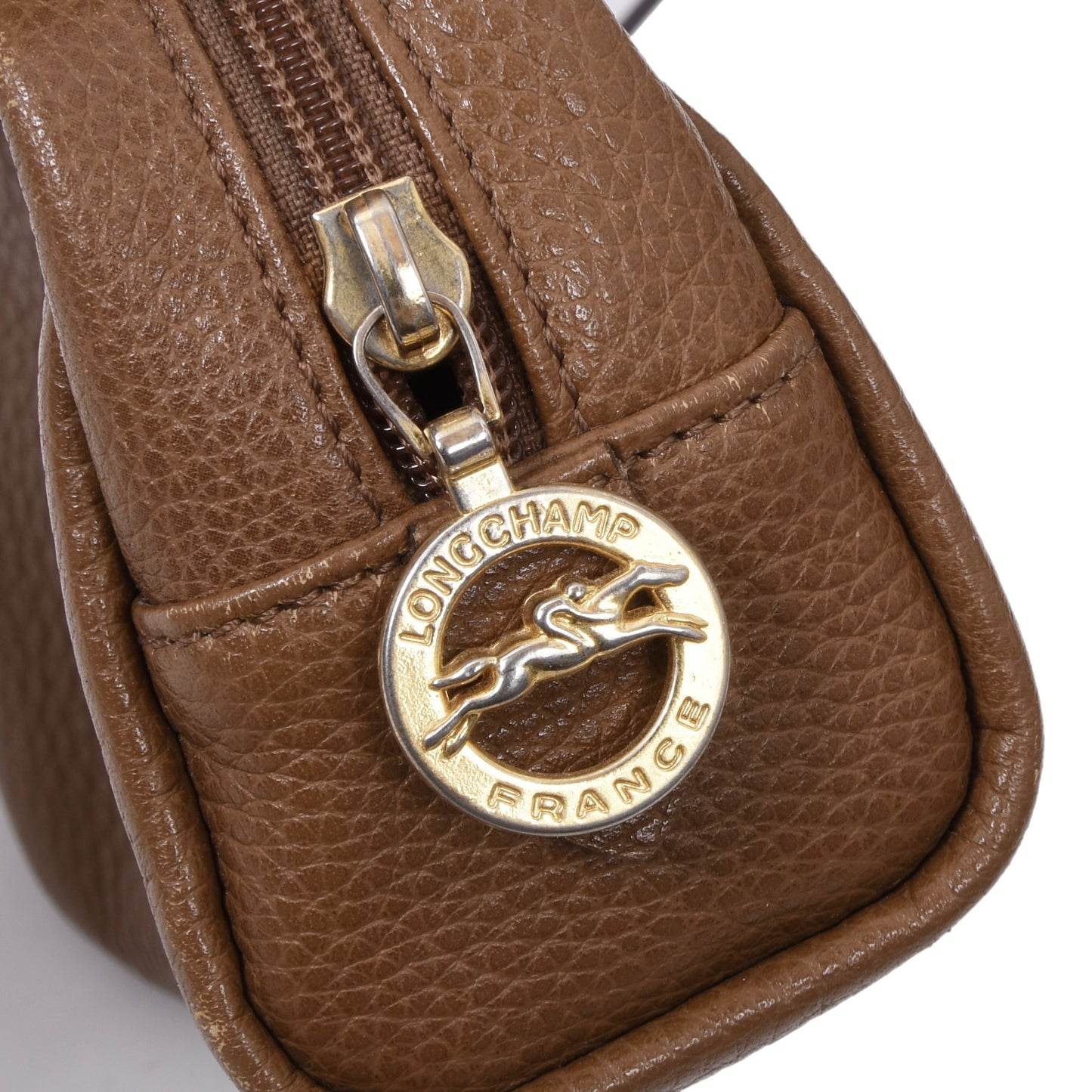 Longchamp Paris Leather Pouch Foulonne ca. 6.5cm - Burgundy (Copy)