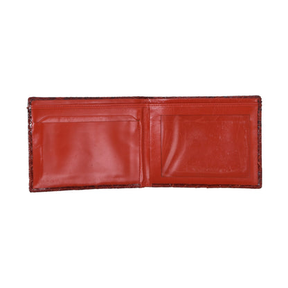 Python Snakeskin Wallet ca. 12cm - Red